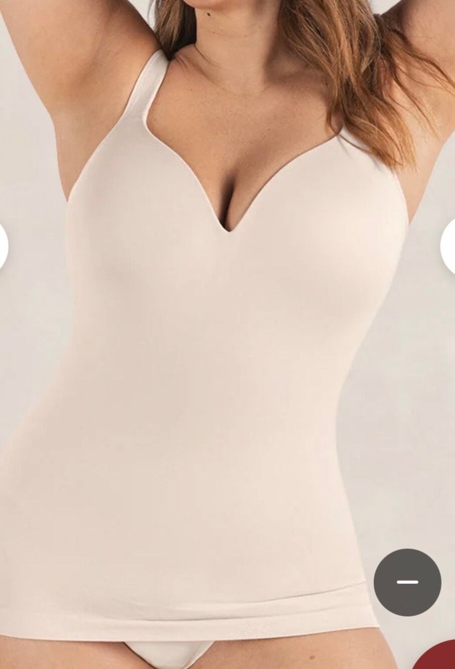 NIP L Shapermint Essentials Sweetheart Built-In-Bra Shaper Cami (#62206)